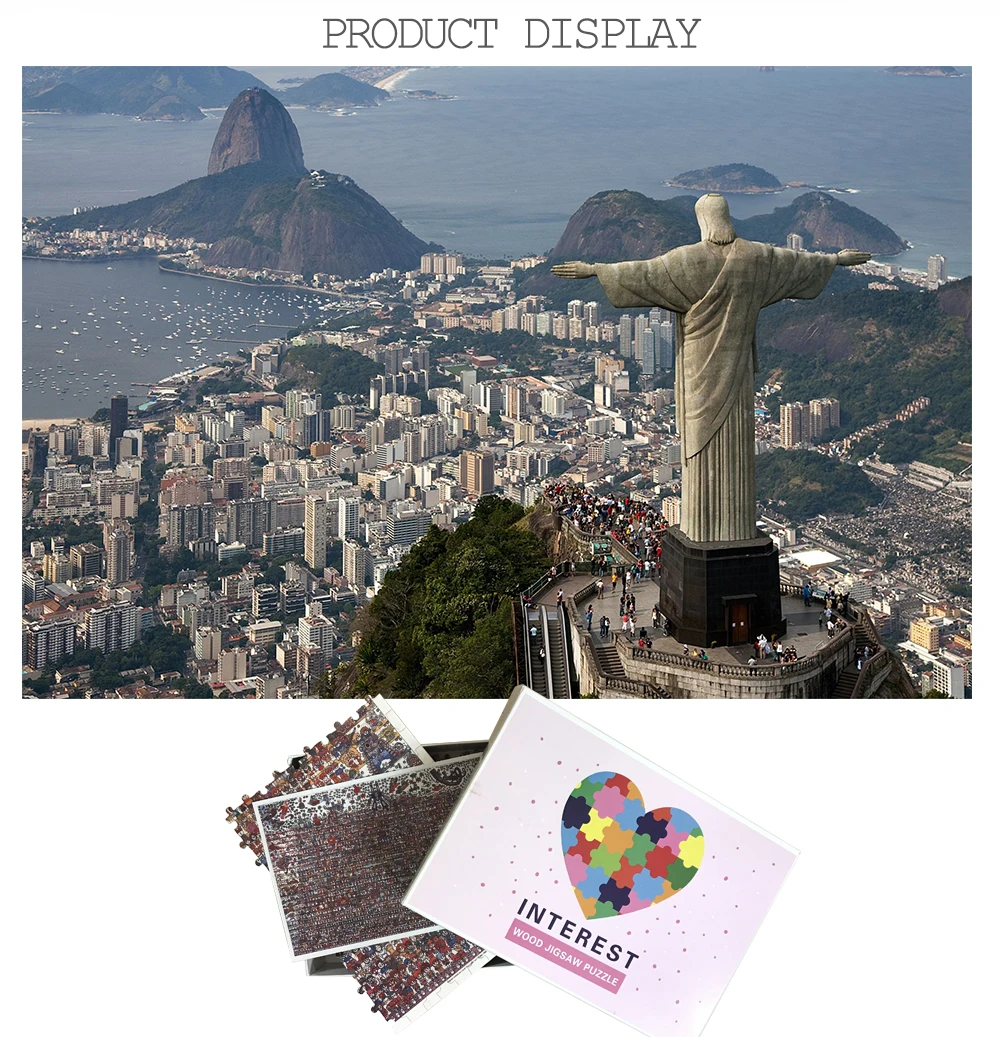 MOMEMO Christ The Redeemer Пазл 1000 шт. деревянные головоломки 5075 см гигантские Пазлы для взрослых детей подростков игрушки, домашний декор