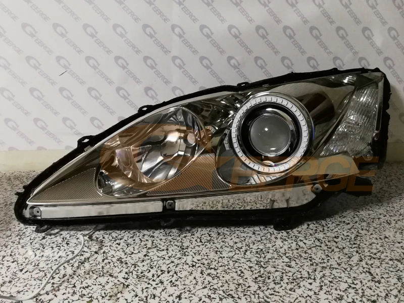 Для LEXUS ES350 2007 2008 2009 отличные RF контроллер Bluetooth мульти-Цвет ультра яркий RGB светодиодный Ангельские глазки гало кольца комплект