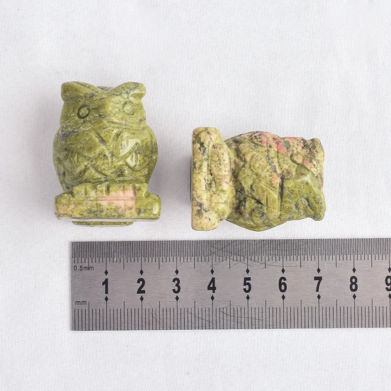 Статуэтка унакита из натурального драгоценного камня 1 5 дюйма | Дом и сад