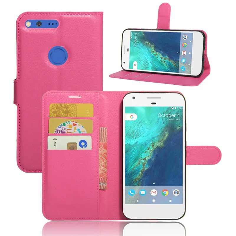 Чехол книжка для Google Pixel / 2 XL кожаный чехол бумажник Pixel2 телефона подставка