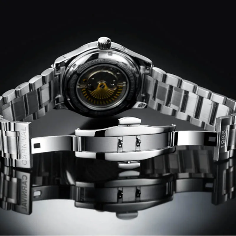 Карнавал для мужчин s энергии дисплей автоматический деловые часы многоцелевой