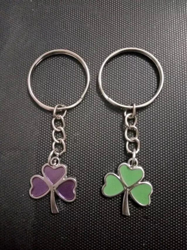 ALLOYGREEN брелок для ключей с тремя листьями клевера шнур в Ирландском стиле Модная