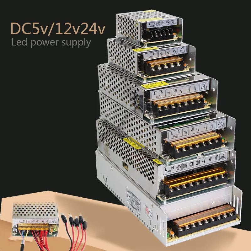 AC110V 220 V постоянного тока до DC5V 12 24 1A 2A 3A 5A 10A 15A 20A 30A 50A сплиттер адаптер драйвер