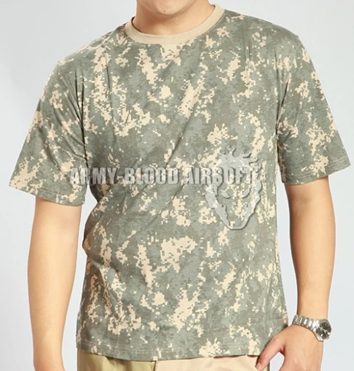 Универсальная камуфляжная тактическая футболка MC с коротким рукавом (MC ACU desert DW WD