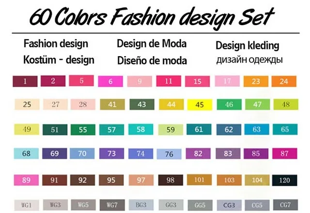 60 fashion Touchnew 30/40/60/80 Цвета Книги по искусству Маркер установлен на спиртовой основе Эскиз маркер для рисования Manga дизайн Книги по искусству комплект поставки - Цвет: 60 fashion