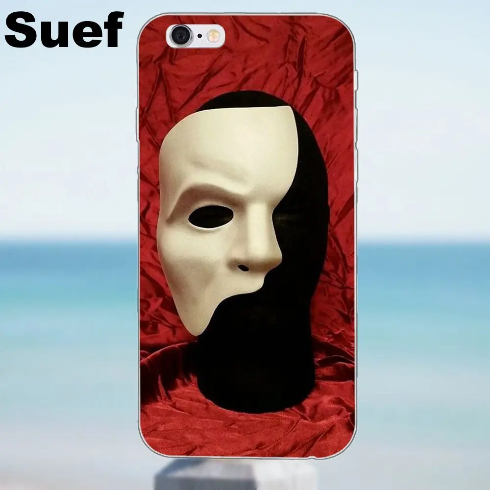 Suef TPU Live Love телефон для iPhone X 4 4S 5 5S 5C SE 6 6S 7 8 Plus Galaxy A3 A5 J1 J3 J5 J7 2016 2017 Phantom Of The Opera|for