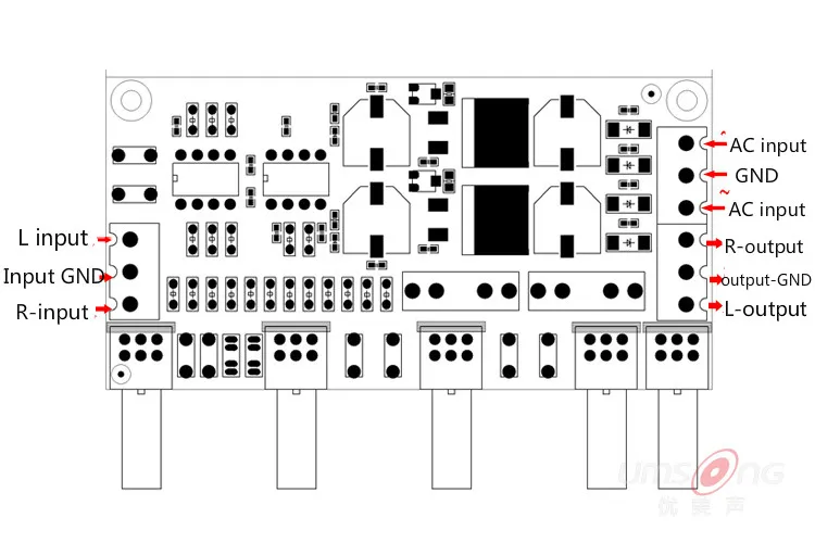 Ghxamp lm3117 lm337 предусилитель тон доска ВЧ бас Мощность усилитель ОУ OPA2604 OPA2132 AD827 |