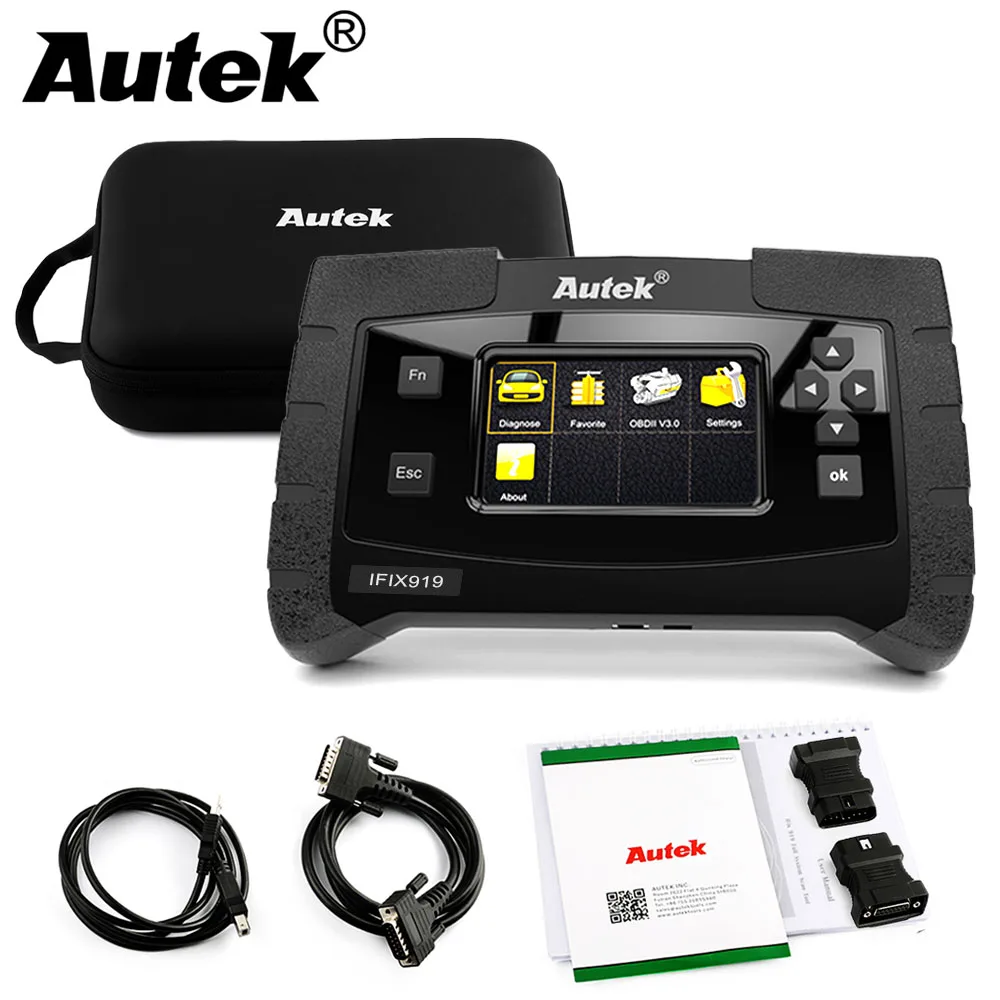 Autek IFIX 919 полный Системы OBD2 Автомобильный сканер АБС подушка безопасности для SAS EPB