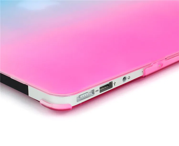 Жесткий защитный чехол 3 в 1 Радужный для MacBook Air 13 Pro 13/15 дюймов с сенсорной панелью