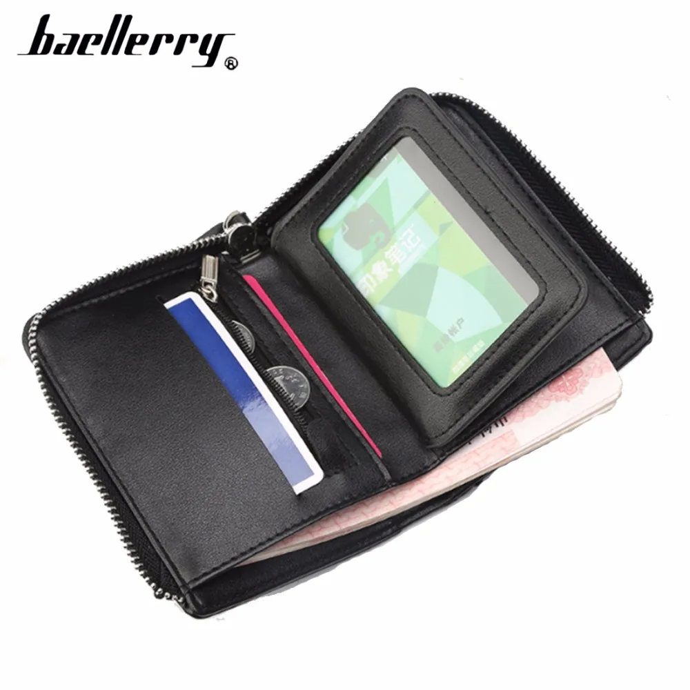 Baellerry из искусственной кожи молния отделение для фото и карточек Короткие стиль