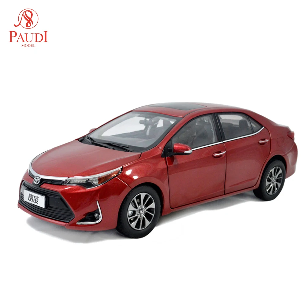 1/18 1:18 1 18 весы Toyota Левин 2017 красный статический имитация сплава Металлические