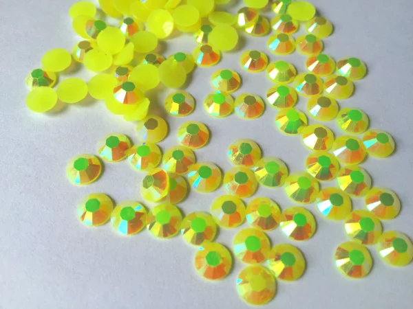 

6mm Jelly Citrine AB Color SS30 crystal Resin rhinestones flatback Nail Art Rhinestones,10,000pcs/bag