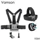 Аксессуары Vamson VS64 для Yi Lite, нагрудный ремень с креплением на голову, винтовой наручный ремень для экшн-Камеры Gopro Hero 6 5 4