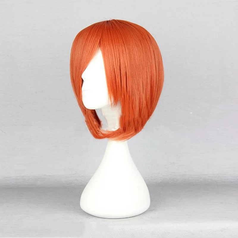 HAIRJOY косплей парик короткие прямые синтетические волосы оранжевый парики 4 цвета