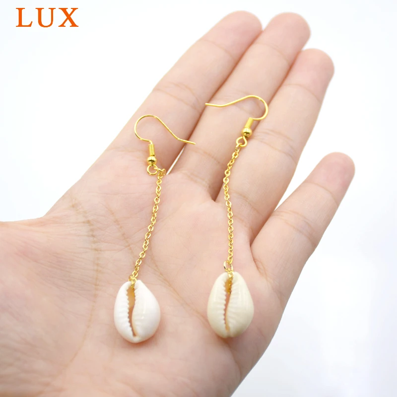 Роскошные золотые рыболовные крючки новый дизайн серьги из натуральных бусин в