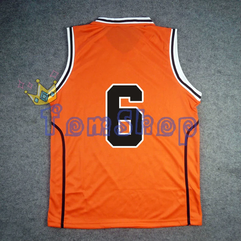 Аниме KUROKO'S Баскетбол Kuroko no Basuke Косплей Shutoku школа #6 Midorima Shintaro гостевой Джерси