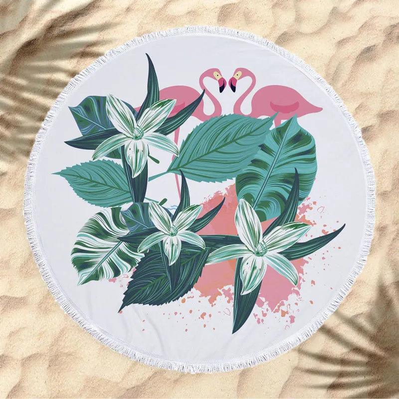 Пляжное полотенце Sunima круглая микрофибра с принтом американского флага черепа