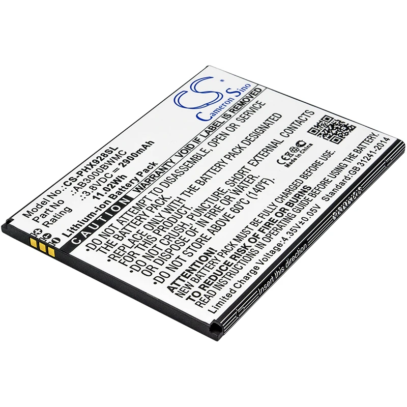 Cameron sino Аккумулятор для Philips Xenium i928 мобильный аккумулятор смартфона Li-Ion 2900 mAh/11.02Wh |