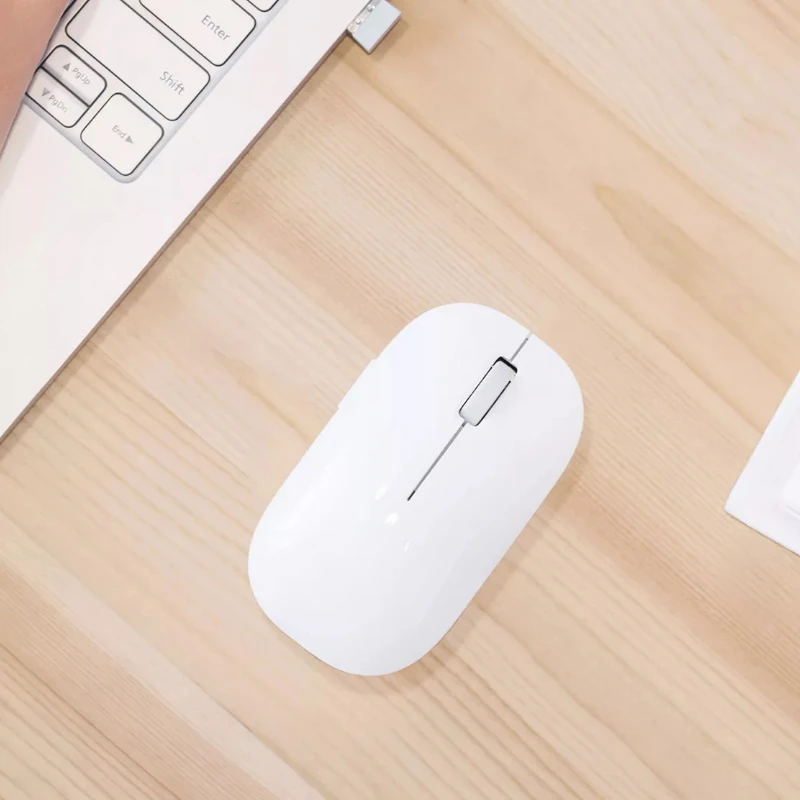 Беспроводная мышь Xiaomi Mi Mouse черная 2 4 ГГц 1200 точек/дюйм портативная для Macbook Windows 8