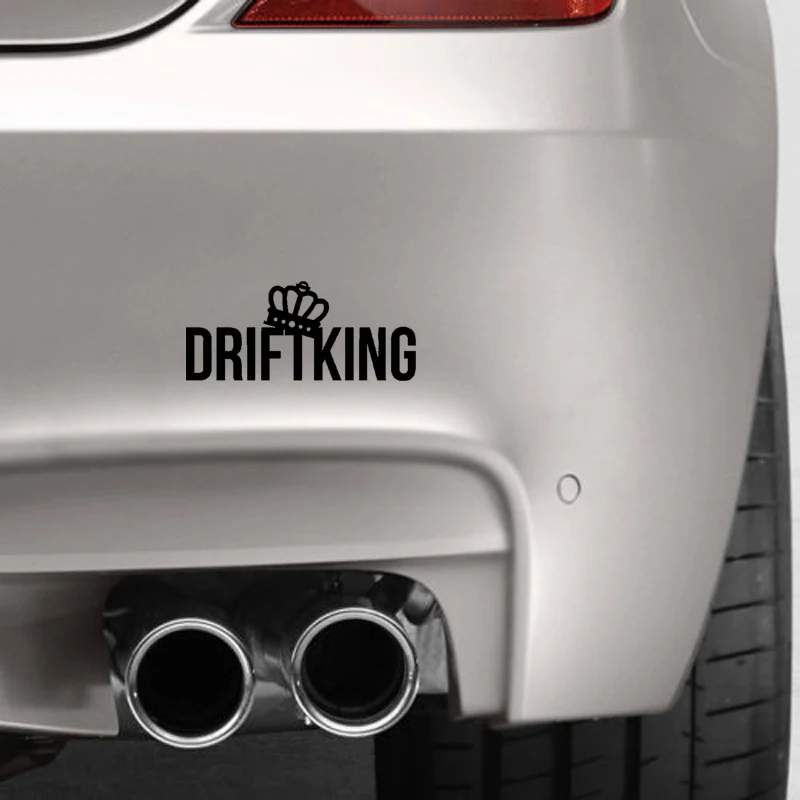 Виниловая наклейка для автомобиля QYPF 15 см * 6 5 DRIFT KING украшение мотоцикла Стайлинг
