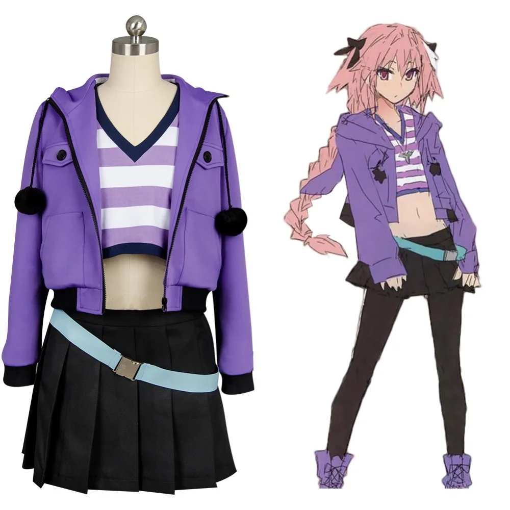 Fate Grand Order Apocrypha Косплей Костюм фа Райдер Astolfo повседневный костюм пальто для