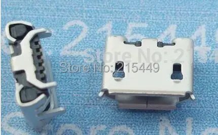 100 шт./лот Micro 5pin usb разъем 4 85 расстояние для Lenovo L PAD A1 07 A390E A560E|micro connector 5pin|micro