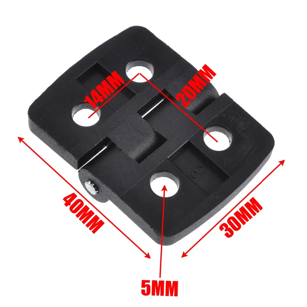 10 шт. черные складные пластиковые петли для дверных подшипников | Обустройство
