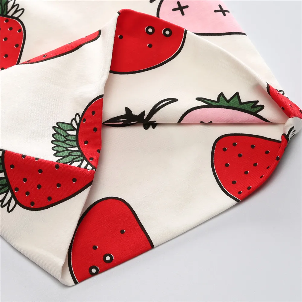 CN-RUBR хлопка детская шапка шапочки фрукты Клубника Дети мальчик девочка шапки