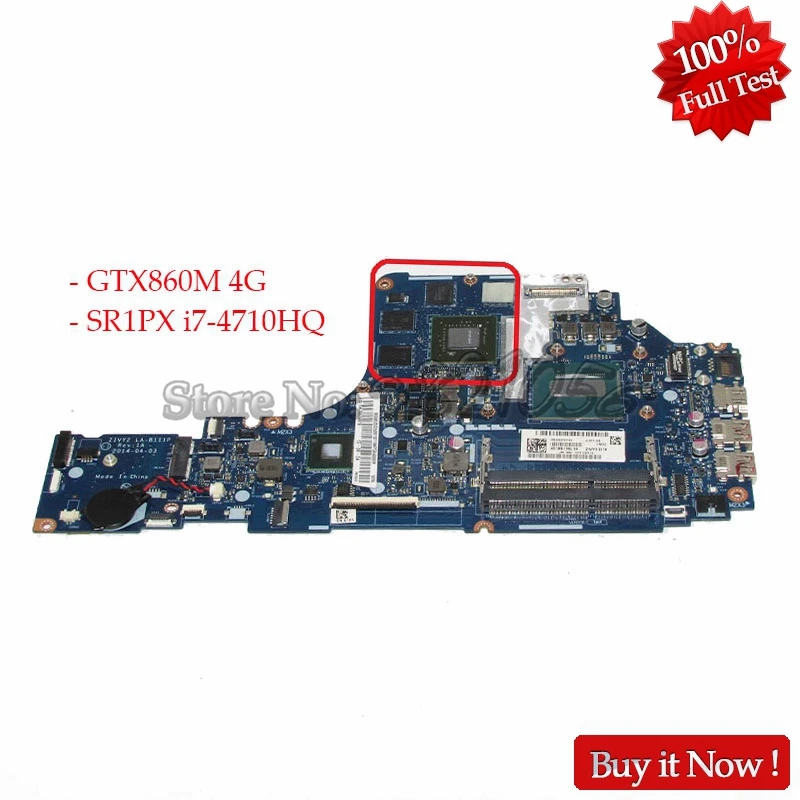 NOKOTION ZIVY2 LA-B111P материнская плата для ноутбука Lenovo ideapad Y70-70 17 3 основная SR1PX i7-4710HQ GTX860M