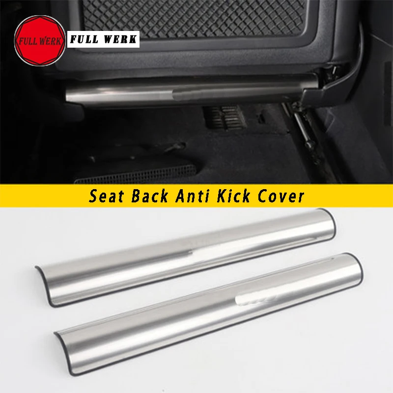 1 пара наклейки на заднее сиденье автомобиля из нержавеющей стали для VW Touareg 2011