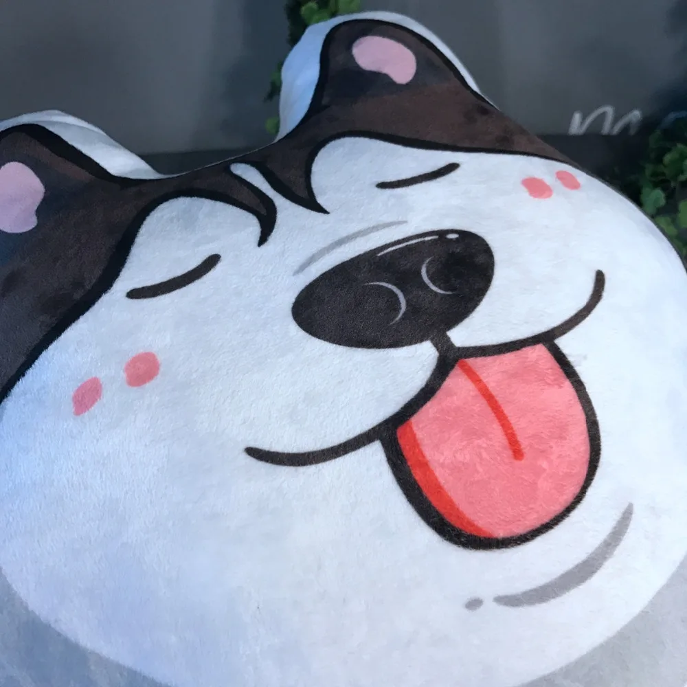 Подушка в виде щенка Kawaii мягкая плюшевая игрушка милый брусок-терьера корги