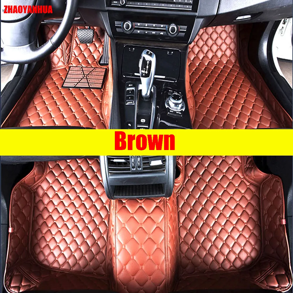

ZHAOYANHUA Car floor mats for Volkswagen Beetle CC Eos Golf Jetta Passat Tiguan Touareg sharan 6D car-styling carpet floor liner