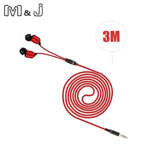 M  J 3M Наушники с монитором, наушники с длинным проводом 3,5 мм, позолоченные Hi-Fi стерео универсальные Аурикулярные для iPhone 6S Xiaomi компьютера