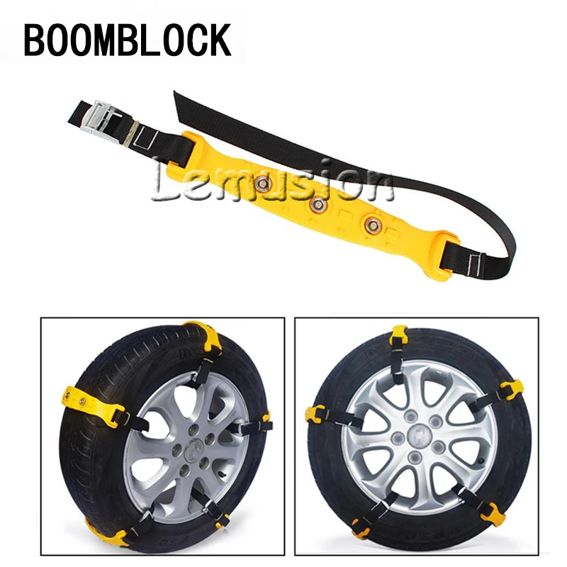 Автомобильные колеса BOOMBLOCK 10X противоскользящие цепи для зимних шин 37x4 7 см Audi A3 A4