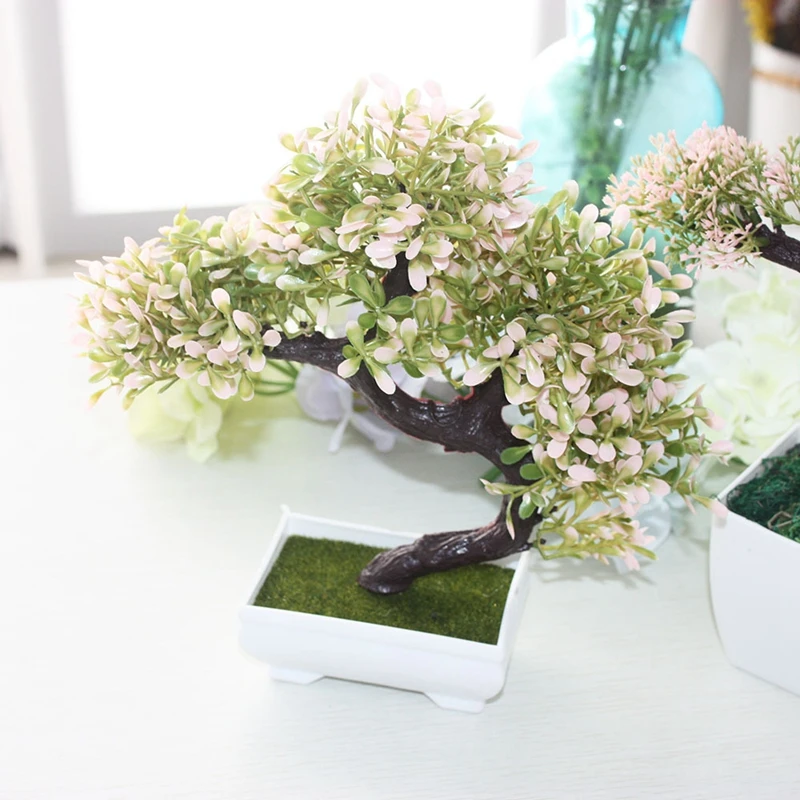 1 шт. уютные сосновые деревья бонсай имитация зеленого растения искусственные