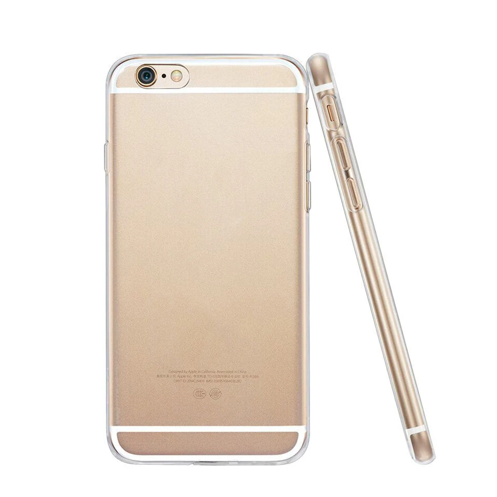 Ультратонкий Прозрачный мягкий чехол из ТПУ для iPhone 7 8 Plus X прозрачный