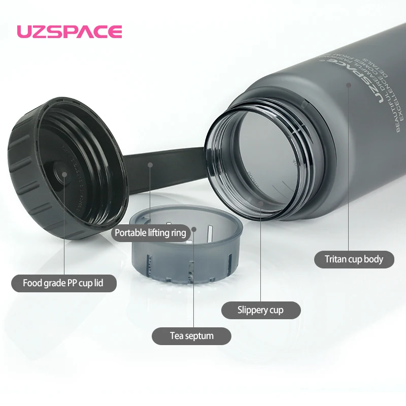 Спортивная бутылка для воды UZSPACE 4 цвета способа | Дом и сад