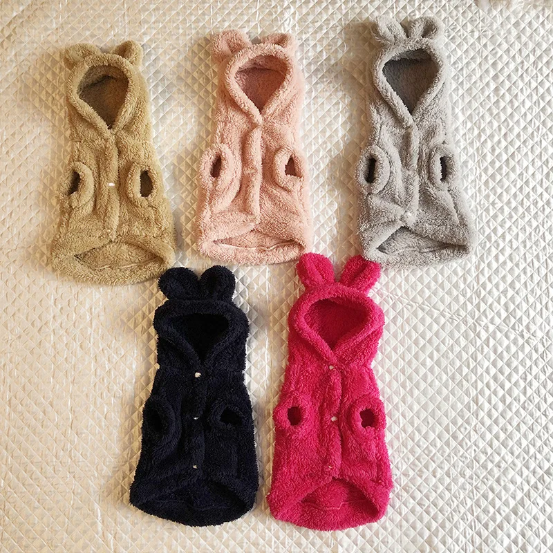 Теплая одежда для кошек зимнее пальто питомцев щенков котят куртка маленьких и