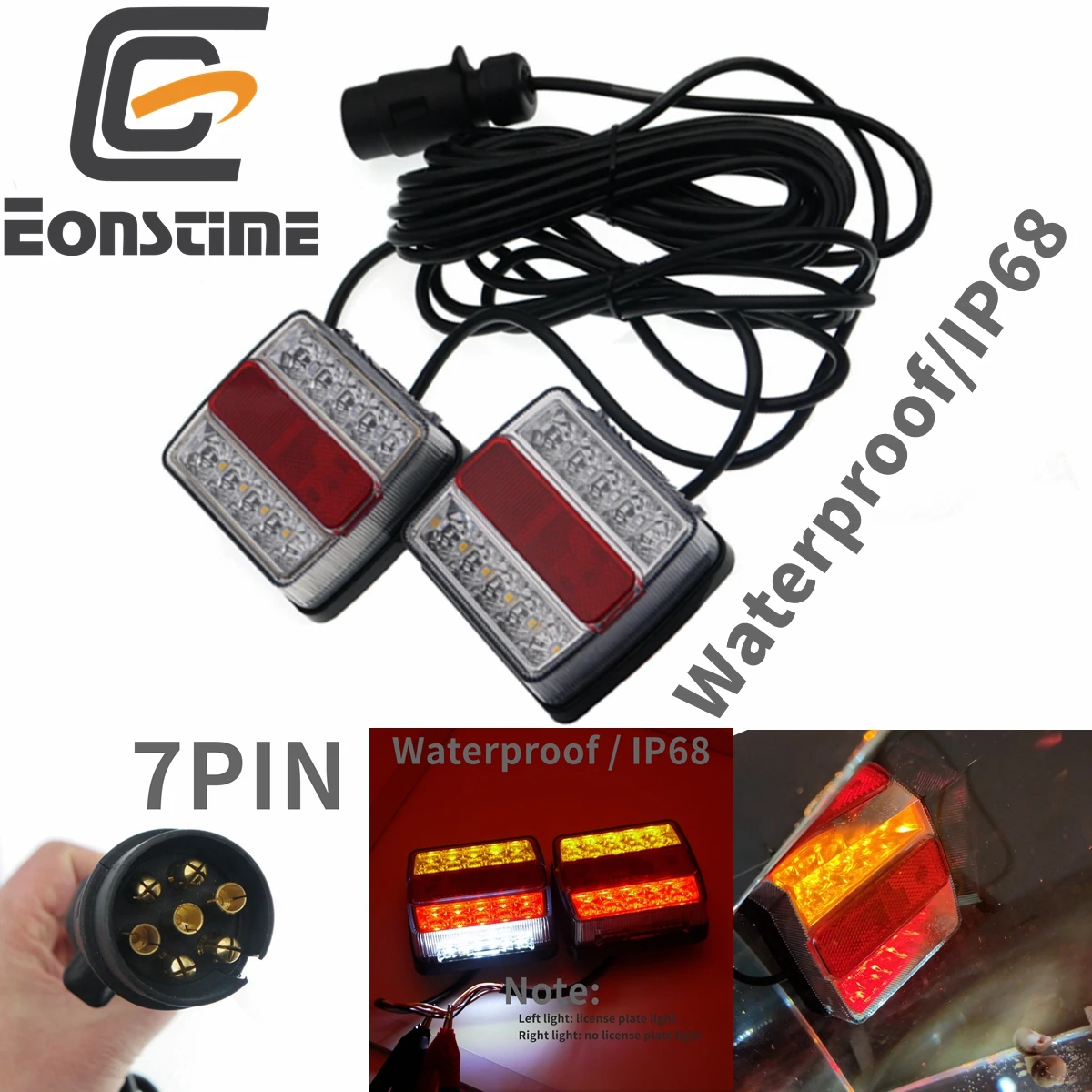 Eonstime 12V 10 СВЕТОДИОДНЫЙ трейлер светильник комплект хвост прицеп s номерной знак