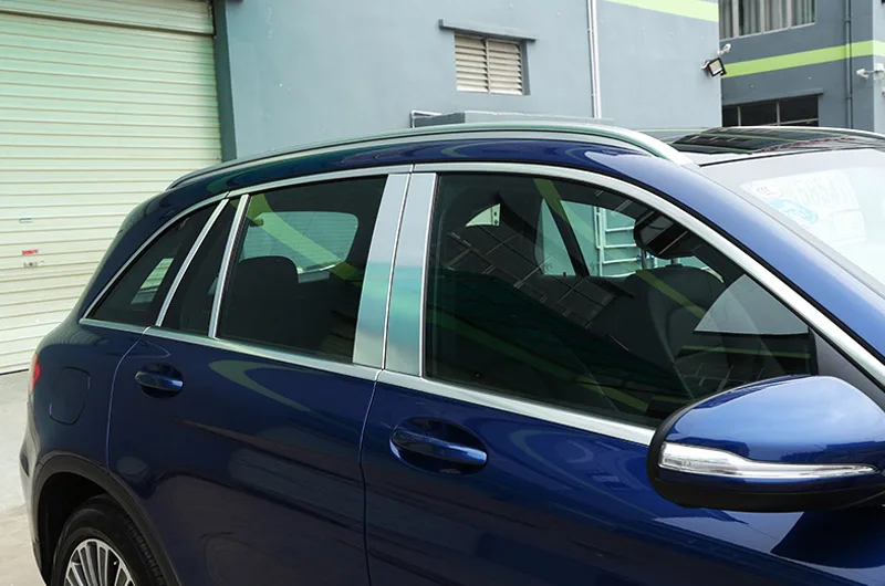 Комплект накладок на стойку из полированного алюминия 8 шт. накладки для Mercedes Benz