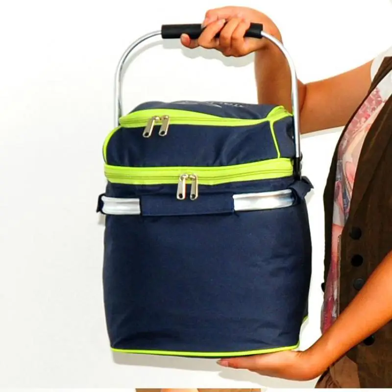 Походная Корзина для пикника на открытом воздухе Портативная Складная Большая