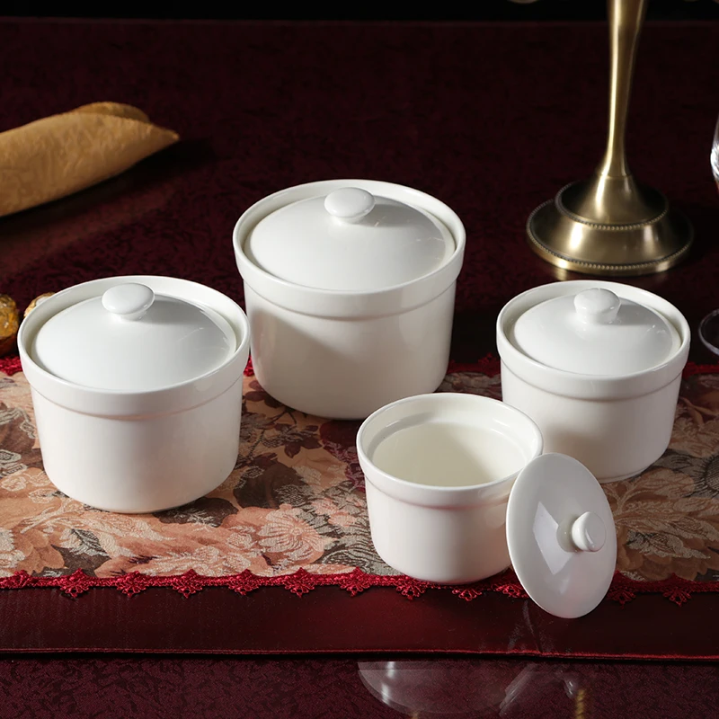 Керамическая тушеная птичья гнездо для тушения воды Акулий плавник Снежный