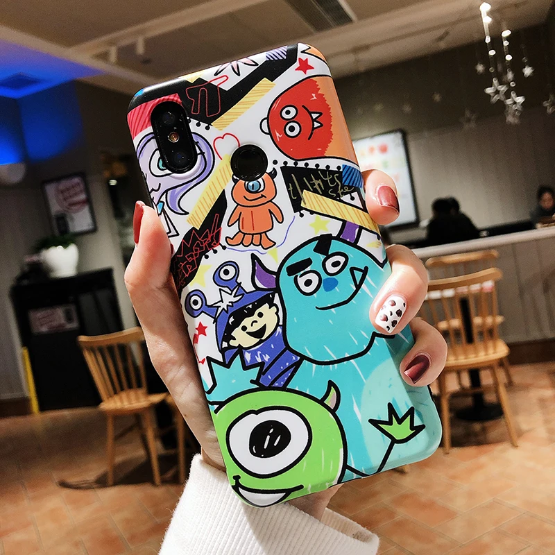 Чехлы для телефонов Xiaomi 6 6X8 9 9SE, милые матовые мягкие чехлы из ТПУ с рисунком Больших Глаз для Redmi Note7, задняя крышка, fundas Capa