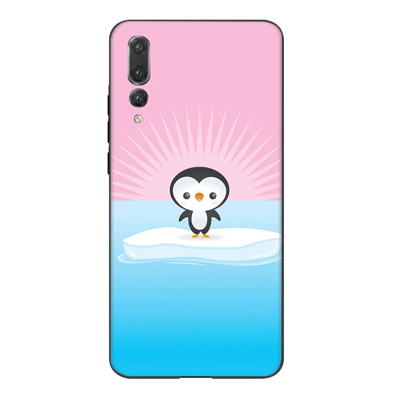 Silicone Mobile Phone Case For Honor Note 10 9 7X 7C 8X 8C 7A 6A 8 Lite Cover Cute Arctic Penguin Shell Bag | Мобильные телефоны и
