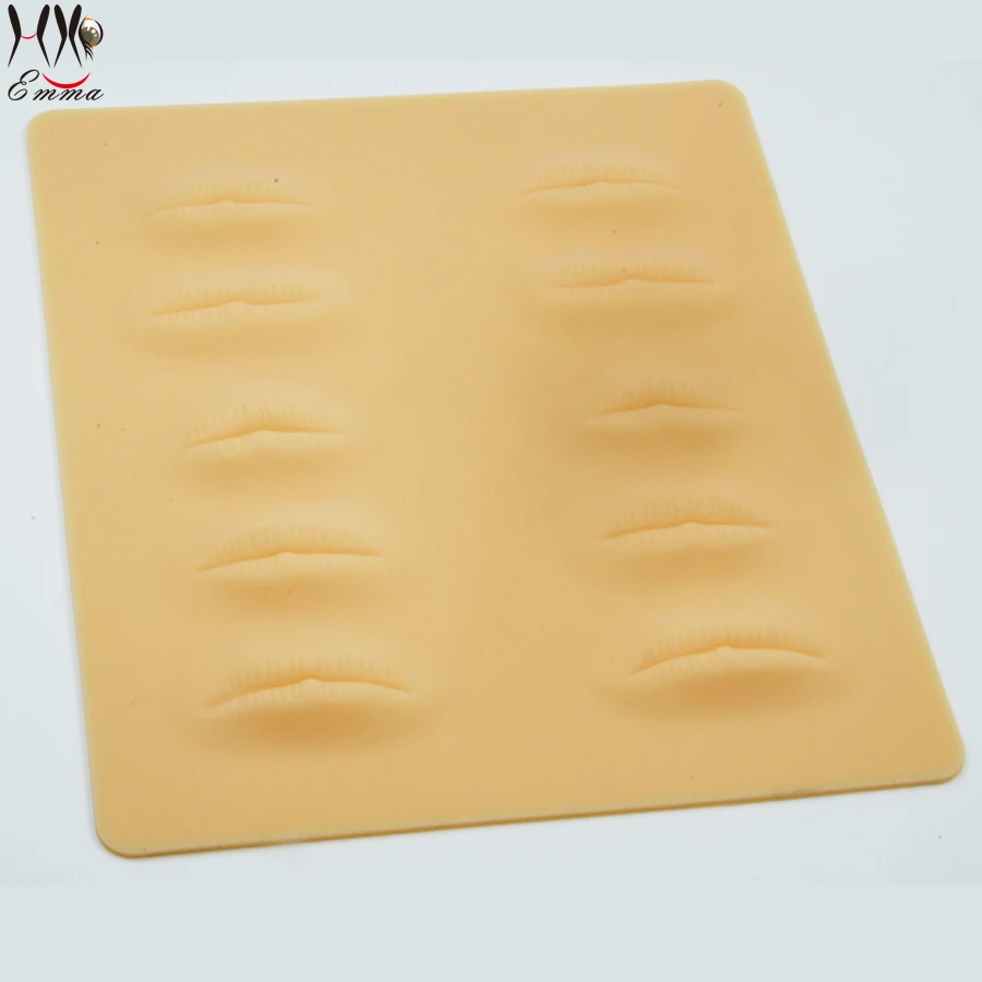 1 шт 3D Татуировка практика кожи косметический Перманентный макияж губ практика обучения кожи поддельные татуировки практика кожи