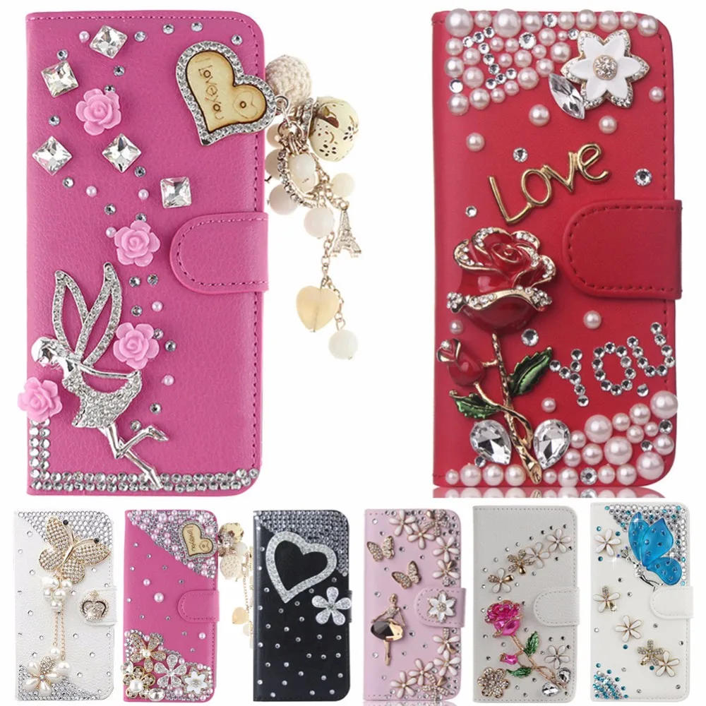 Красивый горный хрусталь чехол и кошелек стиль Прекрасный для телефона защитная