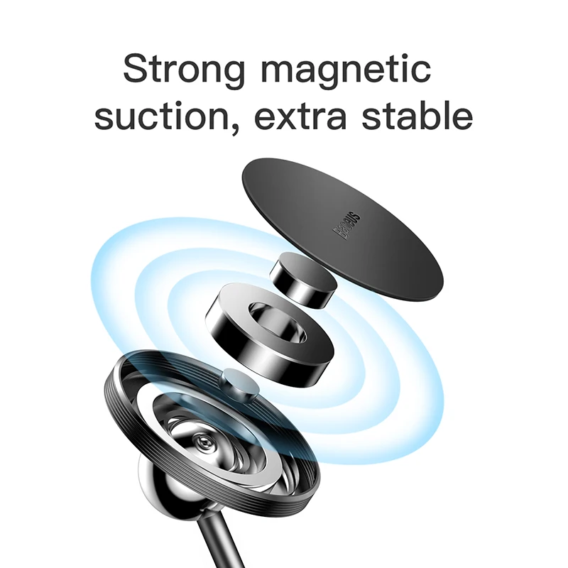 Магнитный держатель для телефона Baseus автомобиля iPhone X 8 7 samsung Xiaomi Air Mount Clip