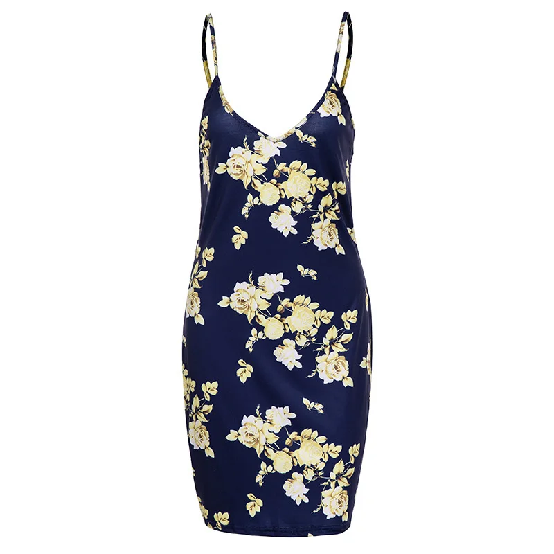 Для женщин Цветочный облегающее Бандажное платье карандаш без рукавов