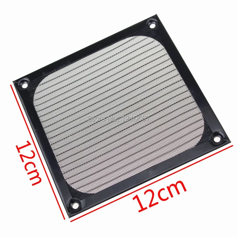 Алюминиевый пылезащищенный фильтр черная сетка 120 мм 1 шт.|fan header|mesh maskmesh ring |