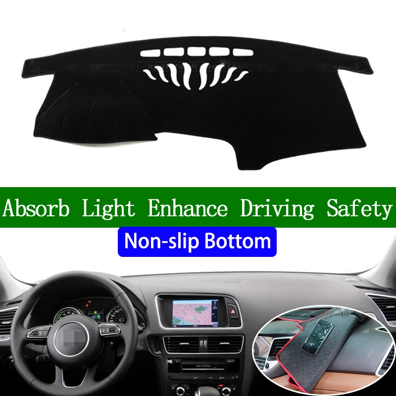 

For AUDI Q5 2010 2011 2012 2013 2014 2015-2018 Non-slip Bottom Dashboard Cover Car Decals Car Stickers Interior Car Accessories